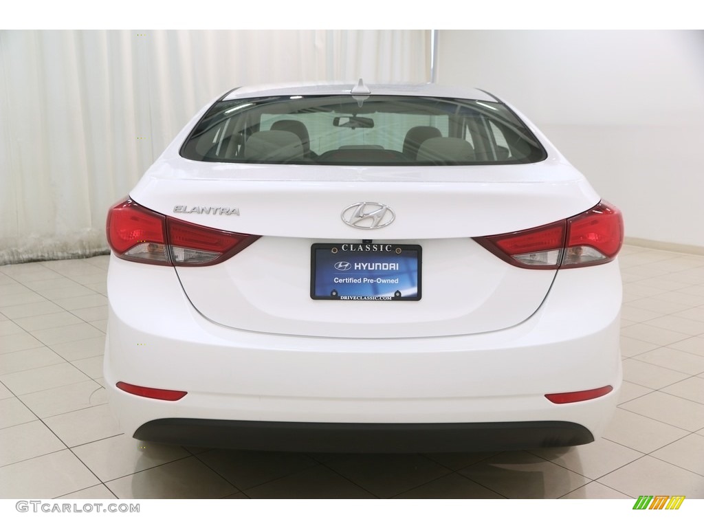 2016 Elantra Value Edition - White / Beige photo #17