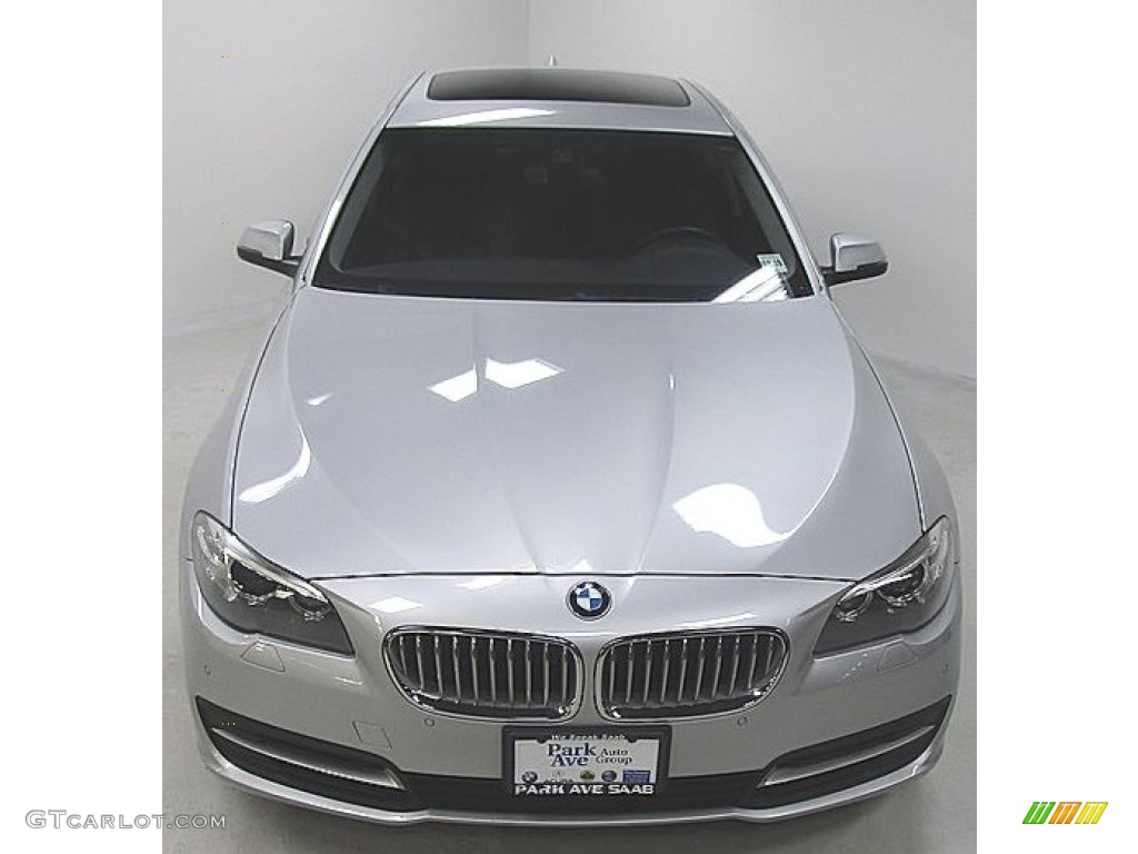 2014 5 Series 550i Sedan - Glacier Silver Metallic / Black photo #8