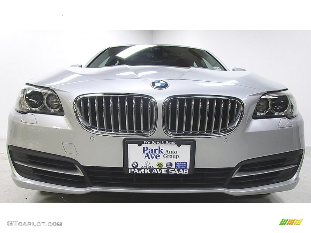 2014 5 Series 550i Sedan - Glacier Silver Metallic / Black photo #9