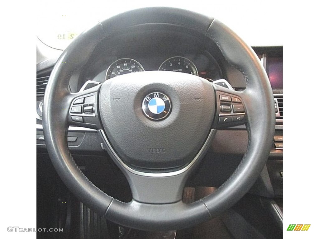 2014 5 Series 550i Sedan - Glacier Silver Metallic / Black photo #26