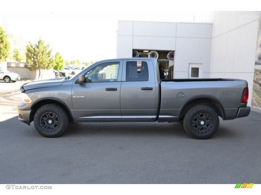 2009 Ram 1500 ST Quad Cab 4x4 - Mineral Gray Metallic / Dark Slate Gray photo #4