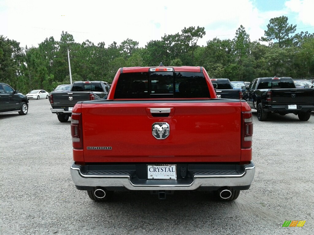 2019 1500 Big Horn Crew Cab - Flame Red / Black/Diesel Gray photo #4