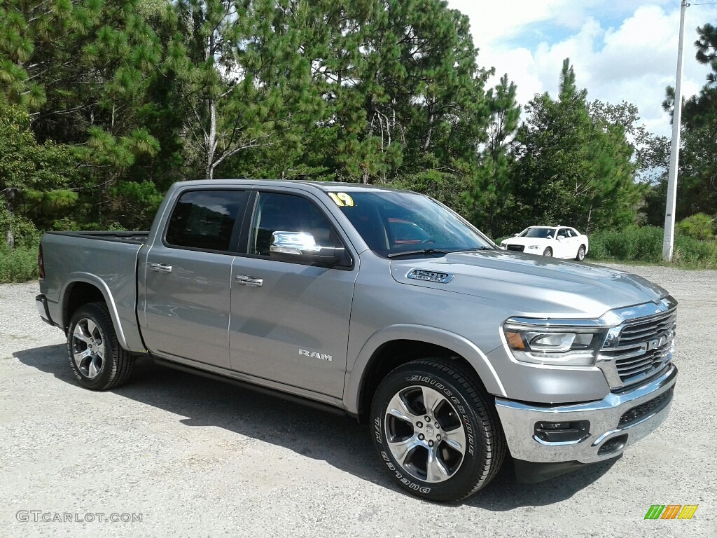 2019 1500 Laramie Crew Cab - Billett Silver Metallic / Black photo #7