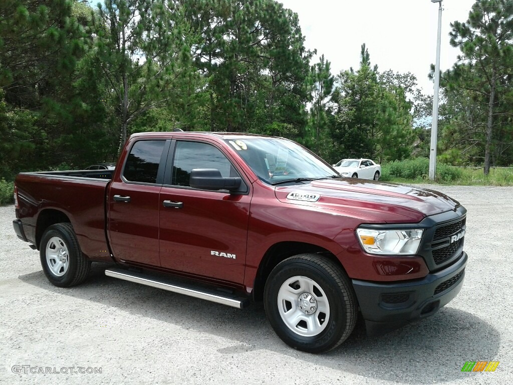 Delmonico Red Pearl 2019 Ram 1500 Tradesman Quad Cab Exterior Photo #127960442