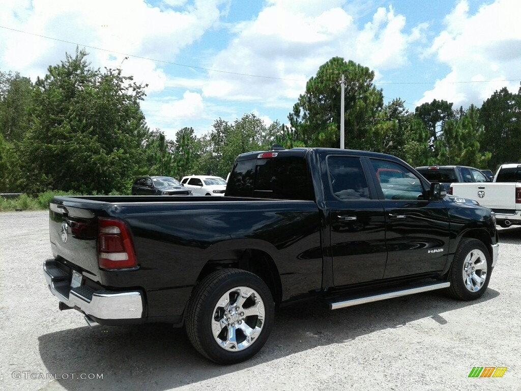 2019 1500 Big Horn Quad Cab - Diamond Black Crystal Pearl / Black/Diesel Gray photo #5