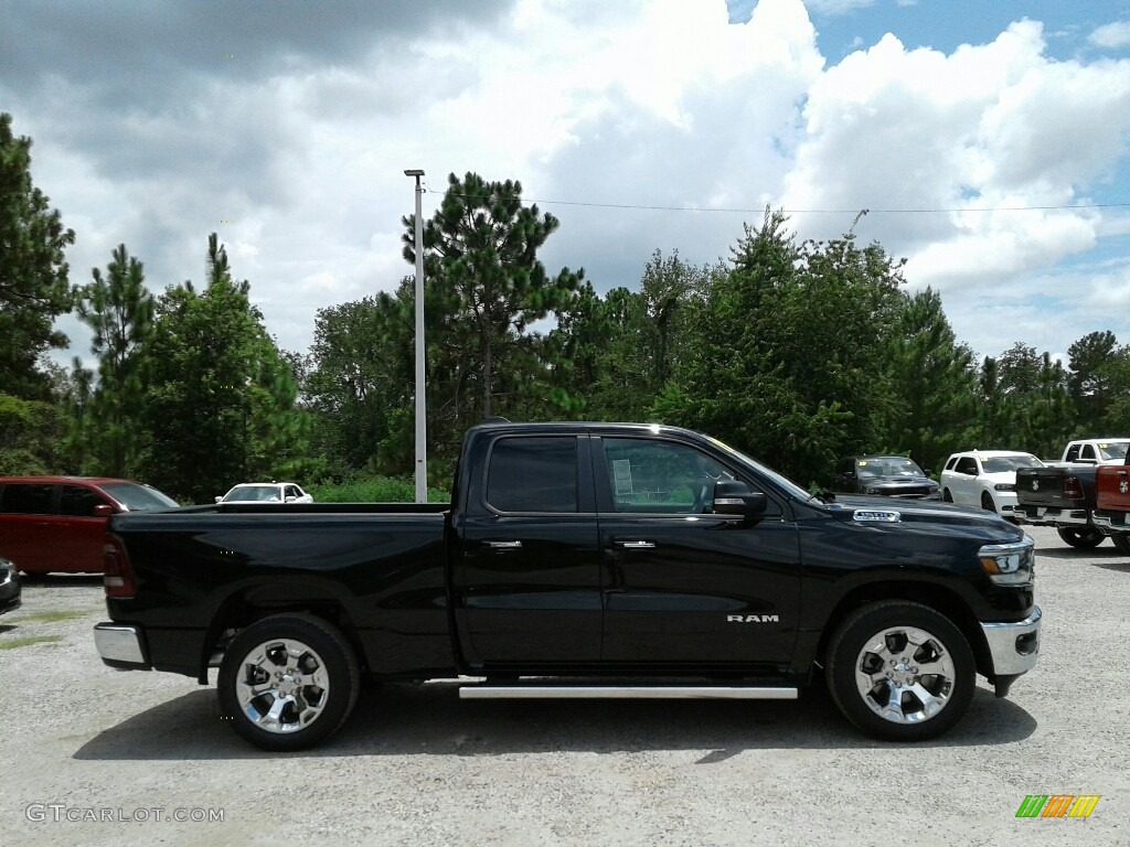 2019 1500 Big Horn Quad Cab - Diamond Black Crystal Pearl / Black/Diesel Gray photo #6