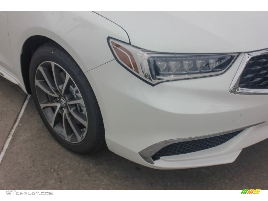 2018 TLX V6 Technology Sedan - Bellanova White Pearl / Espresso photo #9