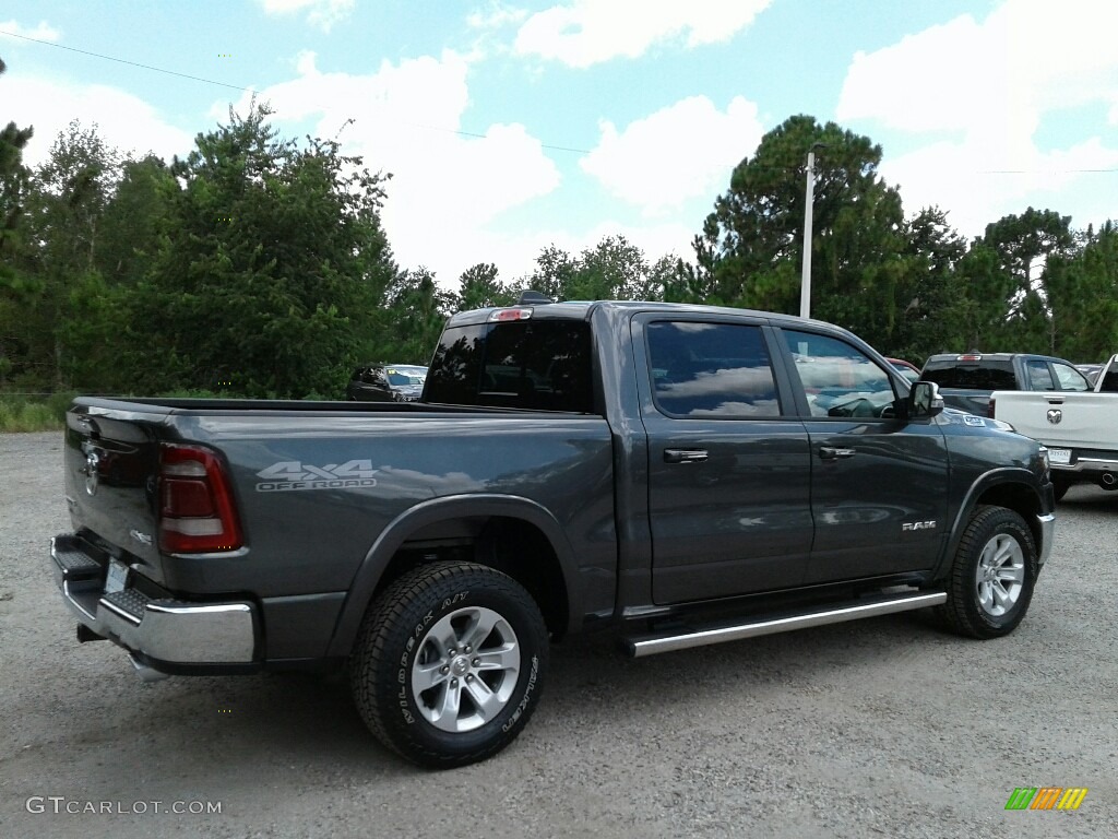 2019 1500 Laramie Crew Cab 4x4 - Granite Crystal Metallic / Black photo #5