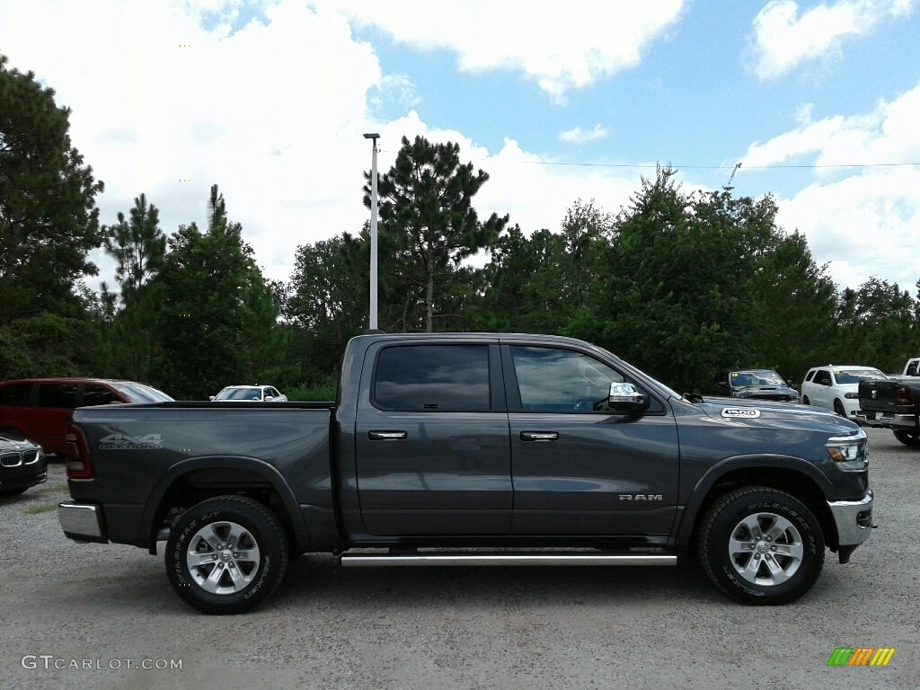 2019 1500 Laramie Crew Cab 4x4 - Granite Crystal Metallic / Black photo #6