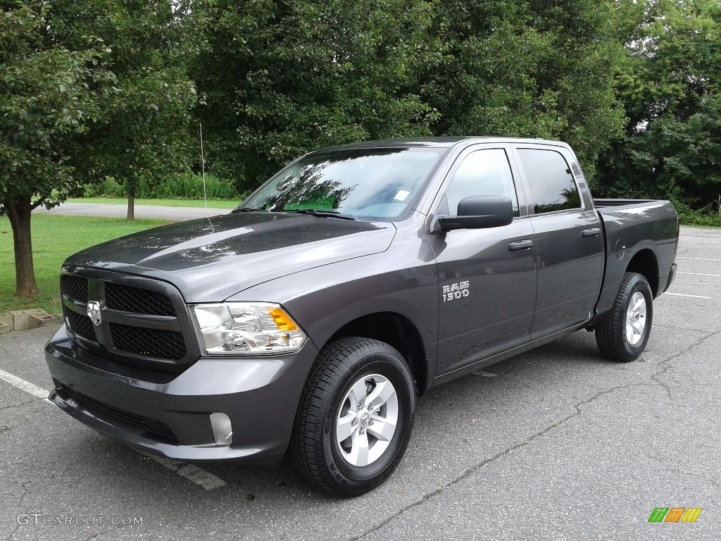 2018 1500 Express Crew Cab 4x4 - Granite Crystal Metallic / Black/Diesel Gray photo #2