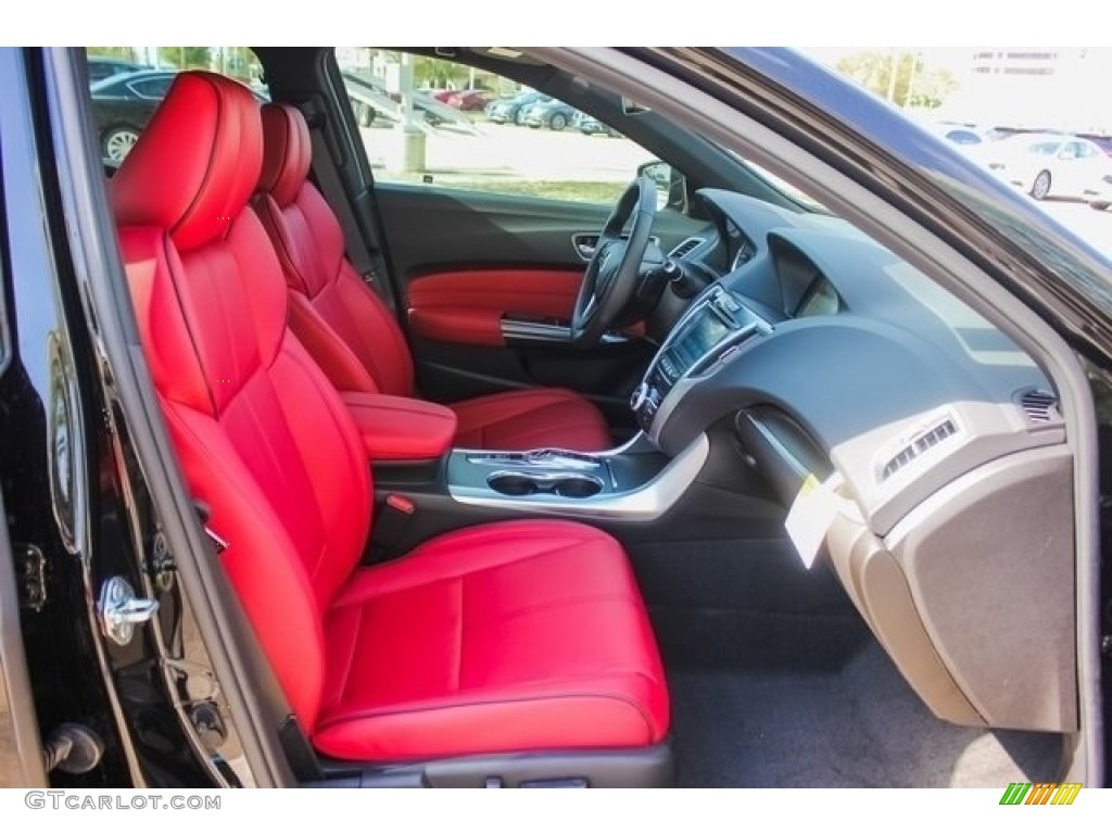 2019 TLX V6 A-Spec Sedan - Crystal Black Pearl / Red photo #23