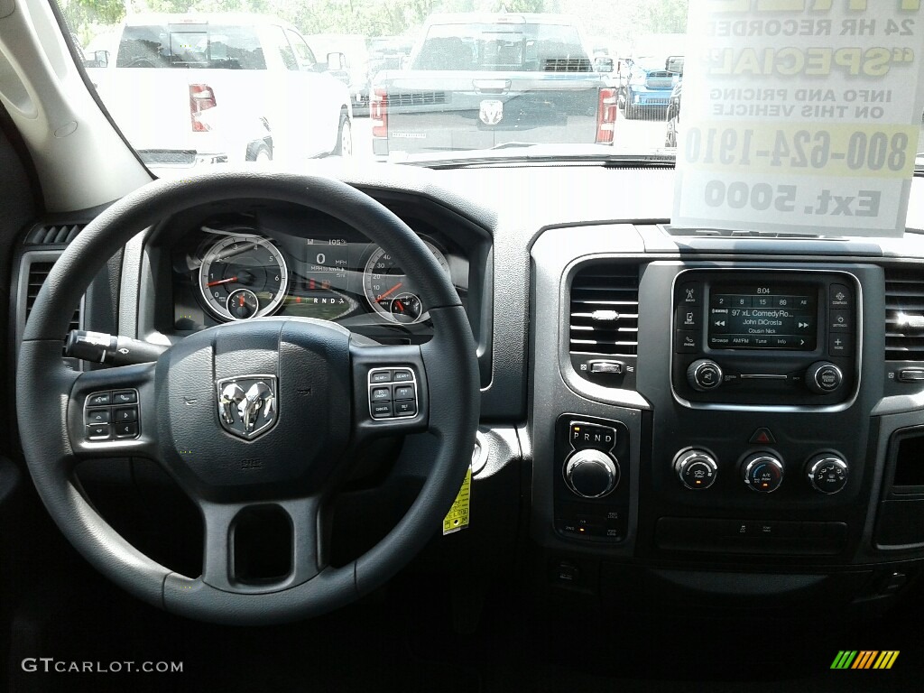 2018 1500 Express Quad Cab 4x4 - Brilliant Black Crystal Pearl / Black/Diesel Gray photo #13