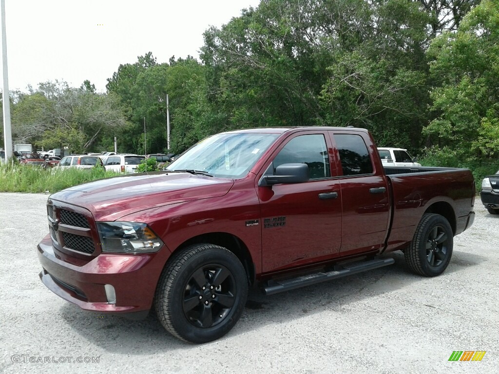 2018 1500 Express Quad Cab - Delmonico Red Pearl / Black/Diesel Gray photo #1