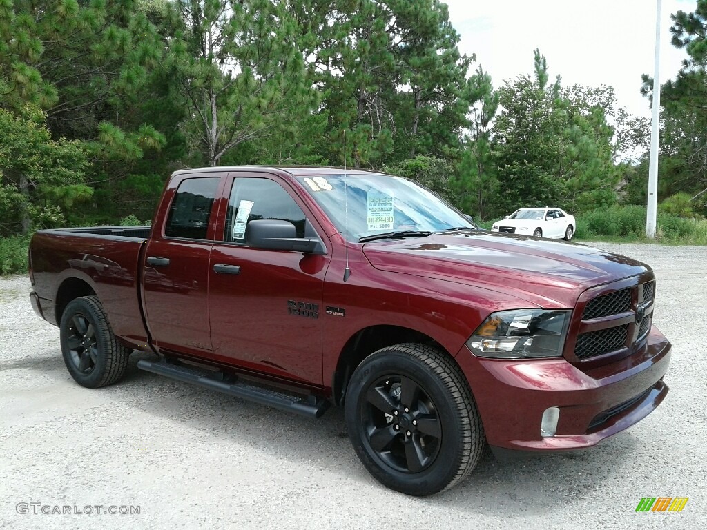 2018 1500 Express Quad Cab - Delmonico Red Pearl / Black/Diesel Gray photo #7