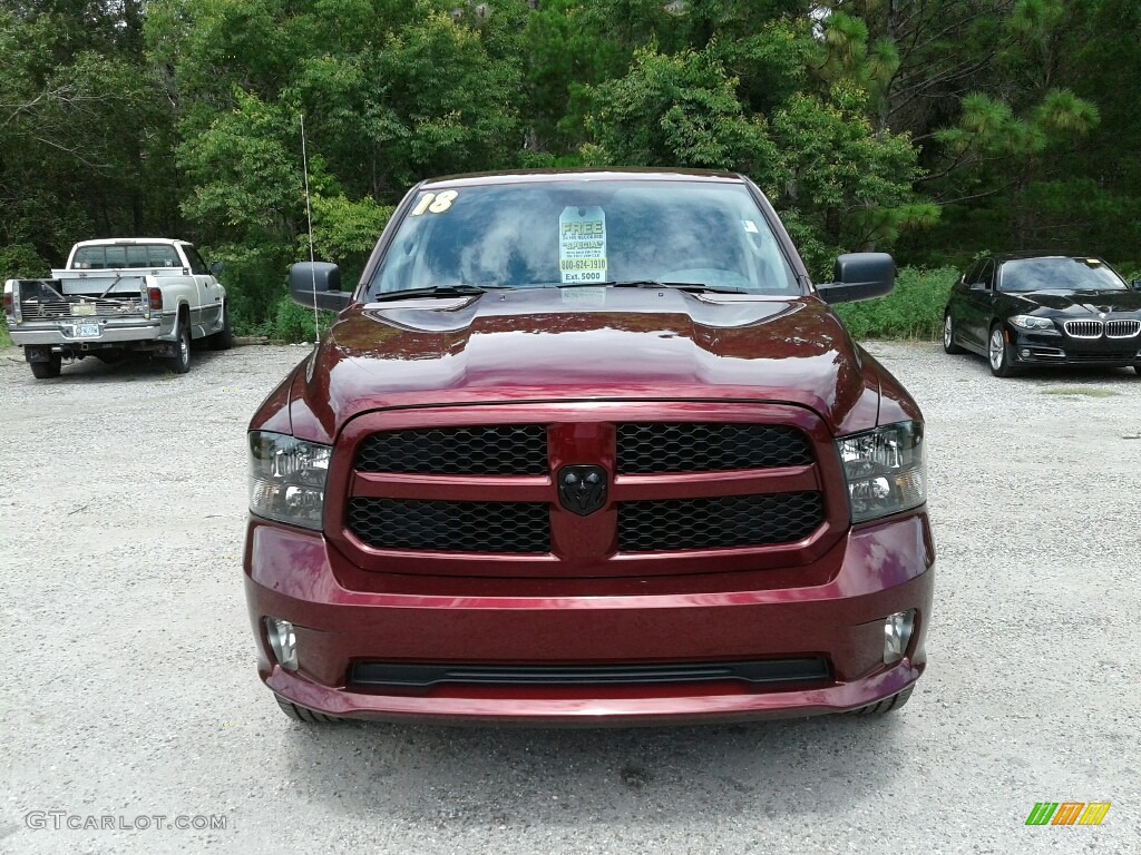 2018 1500 Express Quad Cab - Delmonico Red Pearl / Black/Diesel Gray photo #8