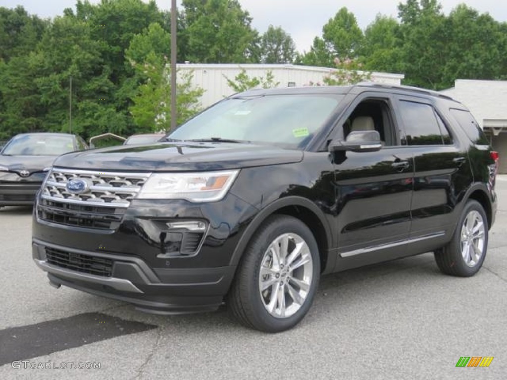 2018 Explorer XLT - Shadow Black / Ebony Black photo #3