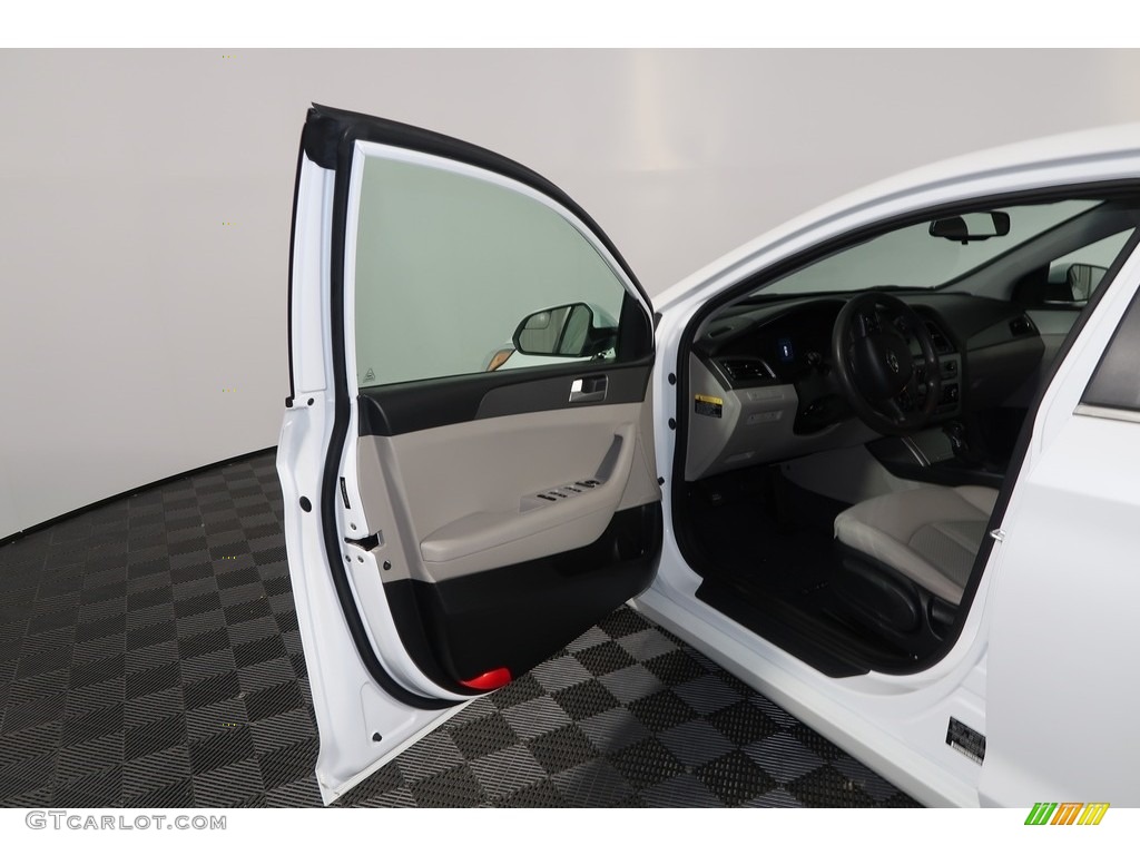 2016 Sonata SE - Quartz White Pearl / Gray photo #25