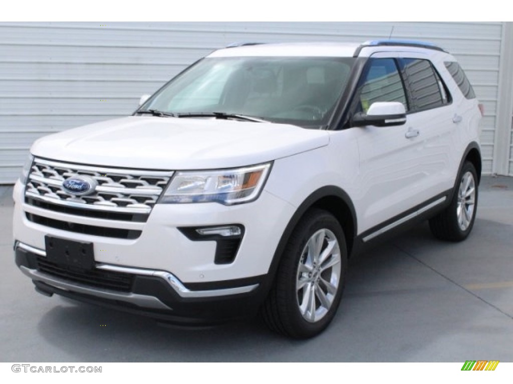 2018 Explorer Limited 4WD - White Platinum / Ebony Black photo #3