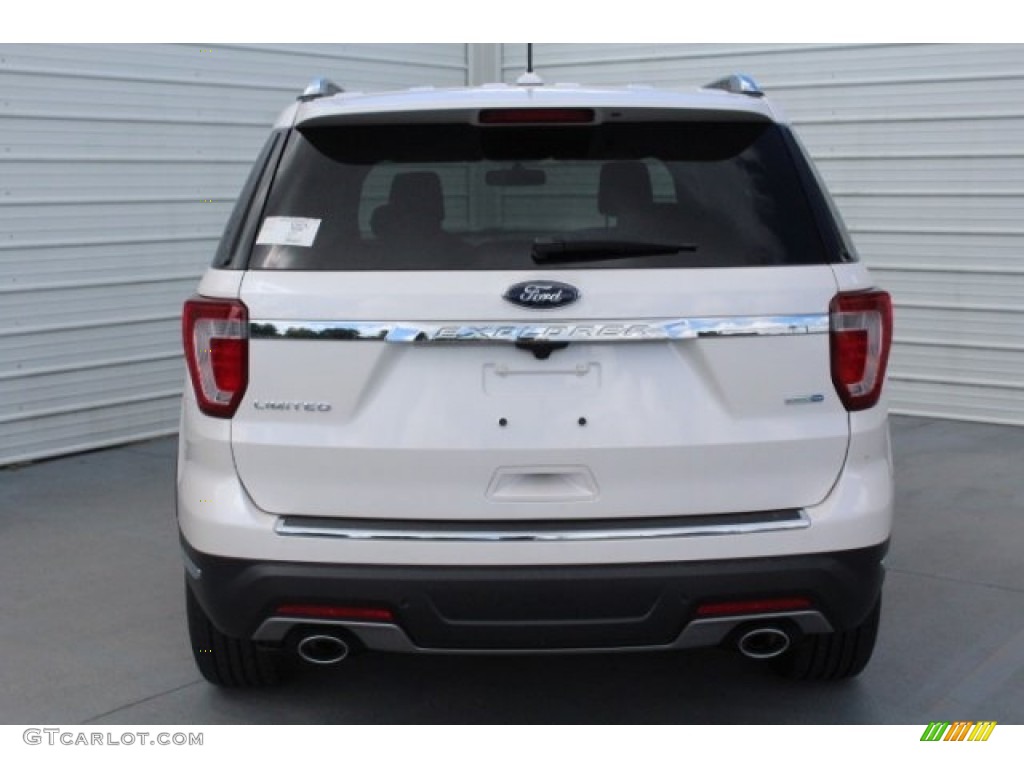 2018 Explorer Limited 4WD - White Platinum / Ebony Black photo #8