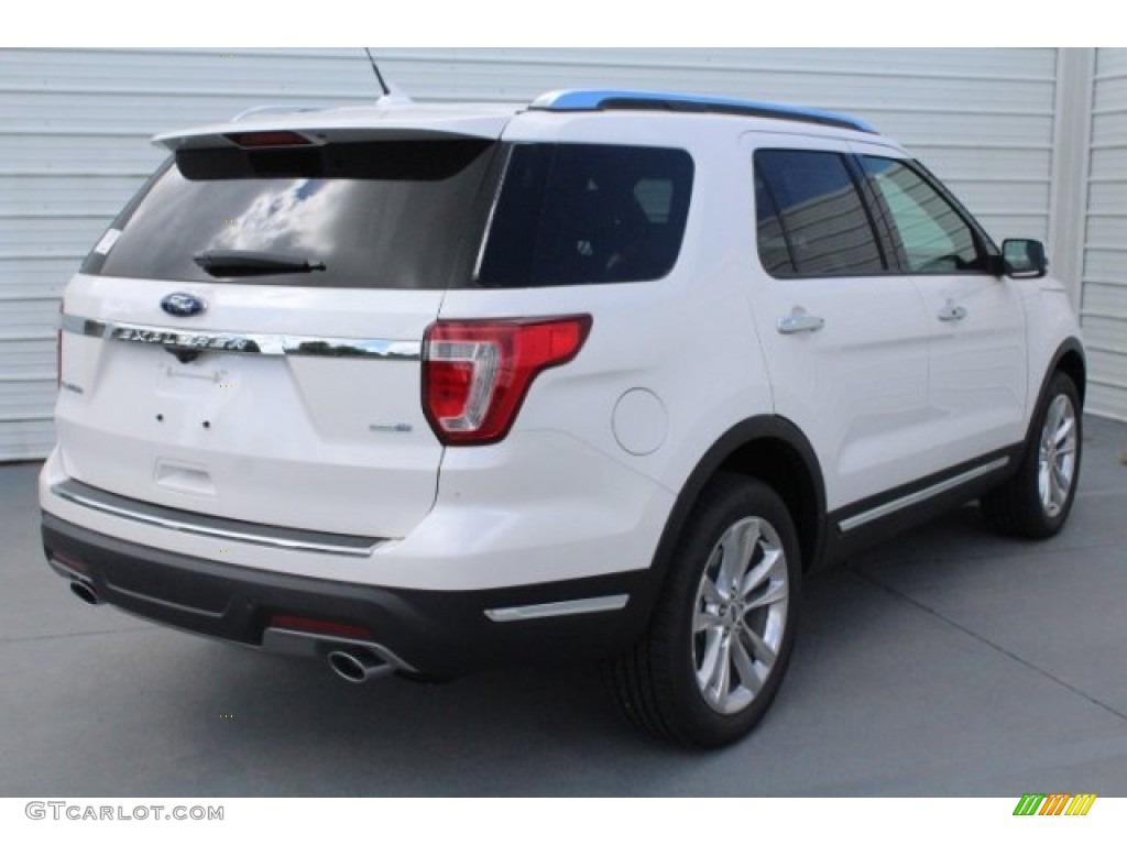 2018 Explorer Limited 4WD - White Platinum / Ebony Black photo #9