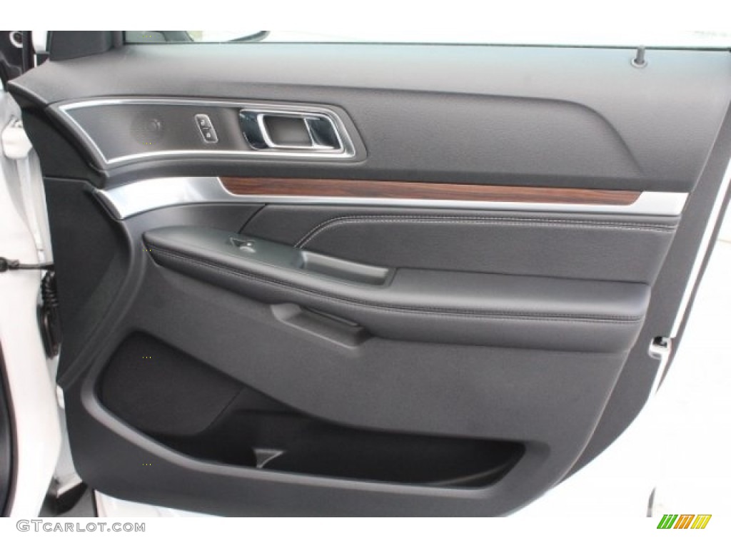 2018 Explorer Limited 4WD - White Platinum / Ebony Black photo #33