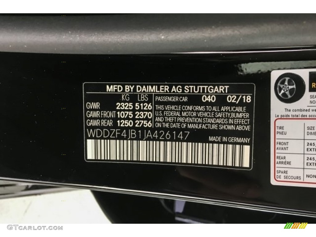 2018 E 300 Sedan - Black / Black photo #11
