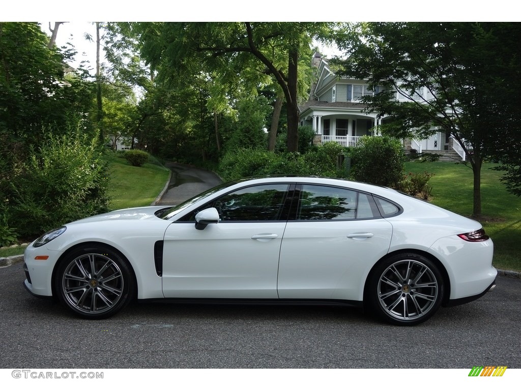Carrara White Metallic 2018 Porsche Panamera 4 Exterior Photo #127977053