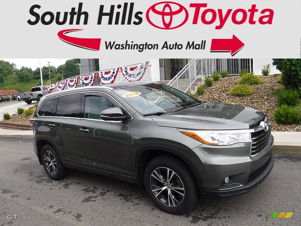 2016 Highlander XLE - Alumina Jade Metallic / Ash photo #1