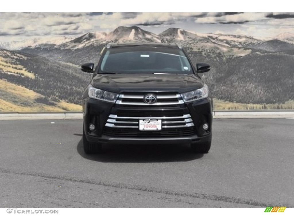 2018 Highlander Limited AWD - Midnight Black Metallic / Black photo #2
