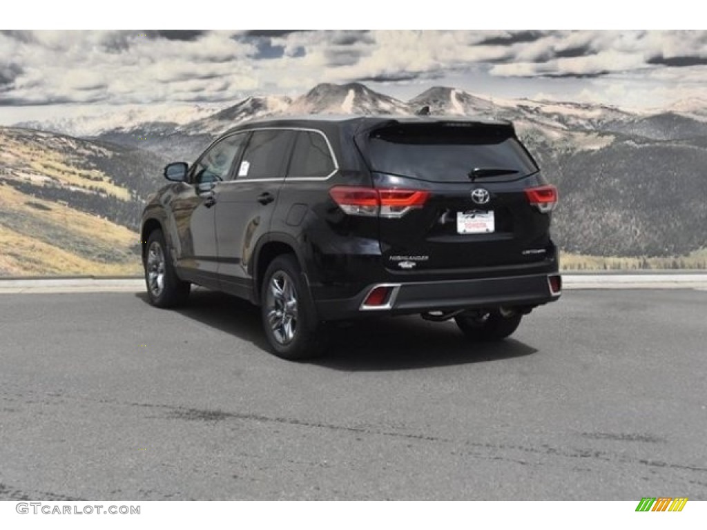 2018 Highlander Limited AWD - Midnight Black Metallic / Black photo #3