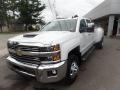 Summit White - Silverado 3500HD LTZ Crew Cab Dual Rear Wheel 4x4 Photo No. 3