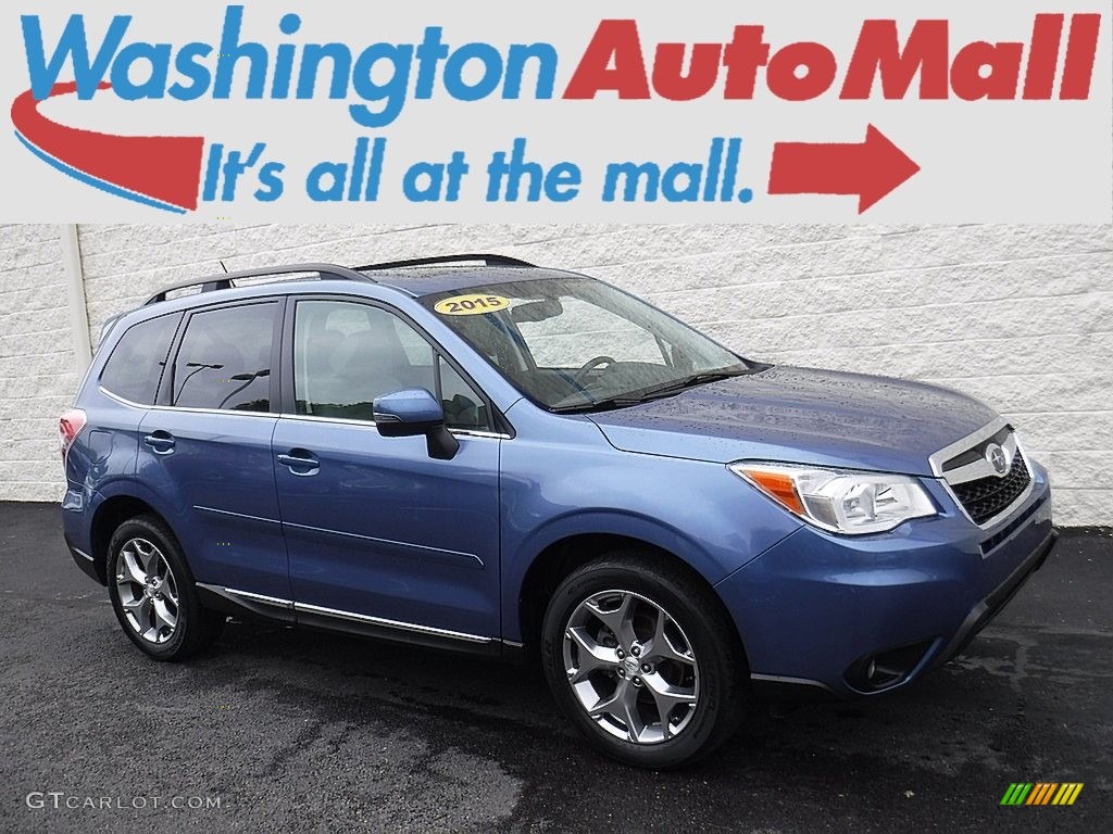 2015 Forester 2.5i Touring - Quartz Blue Pearl / Gray photo #1