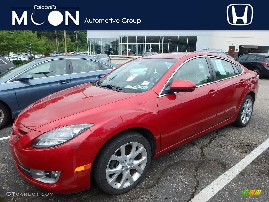 2009 MAZDA6 s Grand Touring - Sangria Red Mica / Beige photo #1