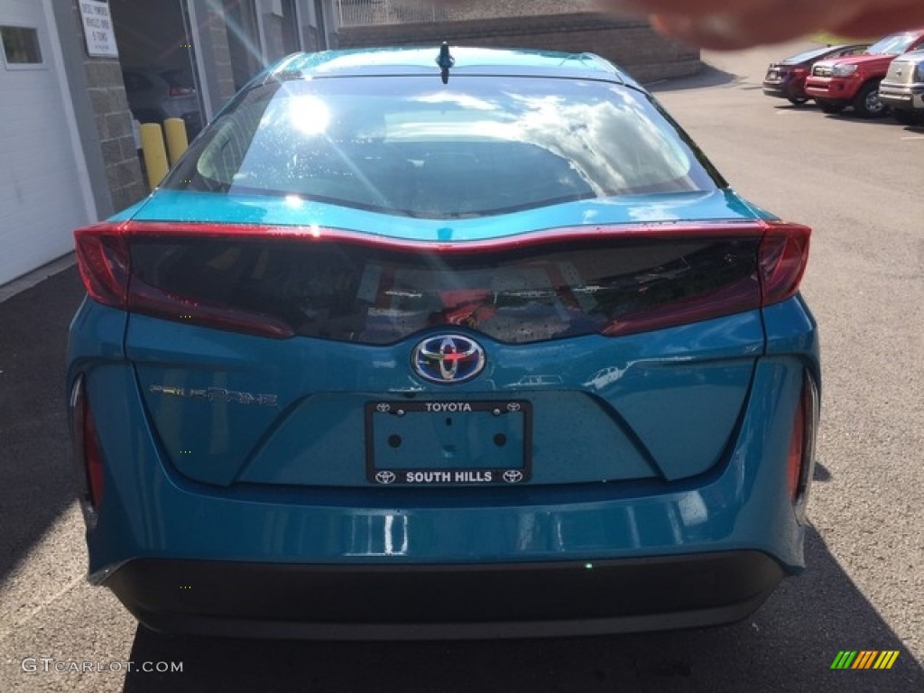 2018 Prius Prime Plus - Blue Magnetism / Black photo #4