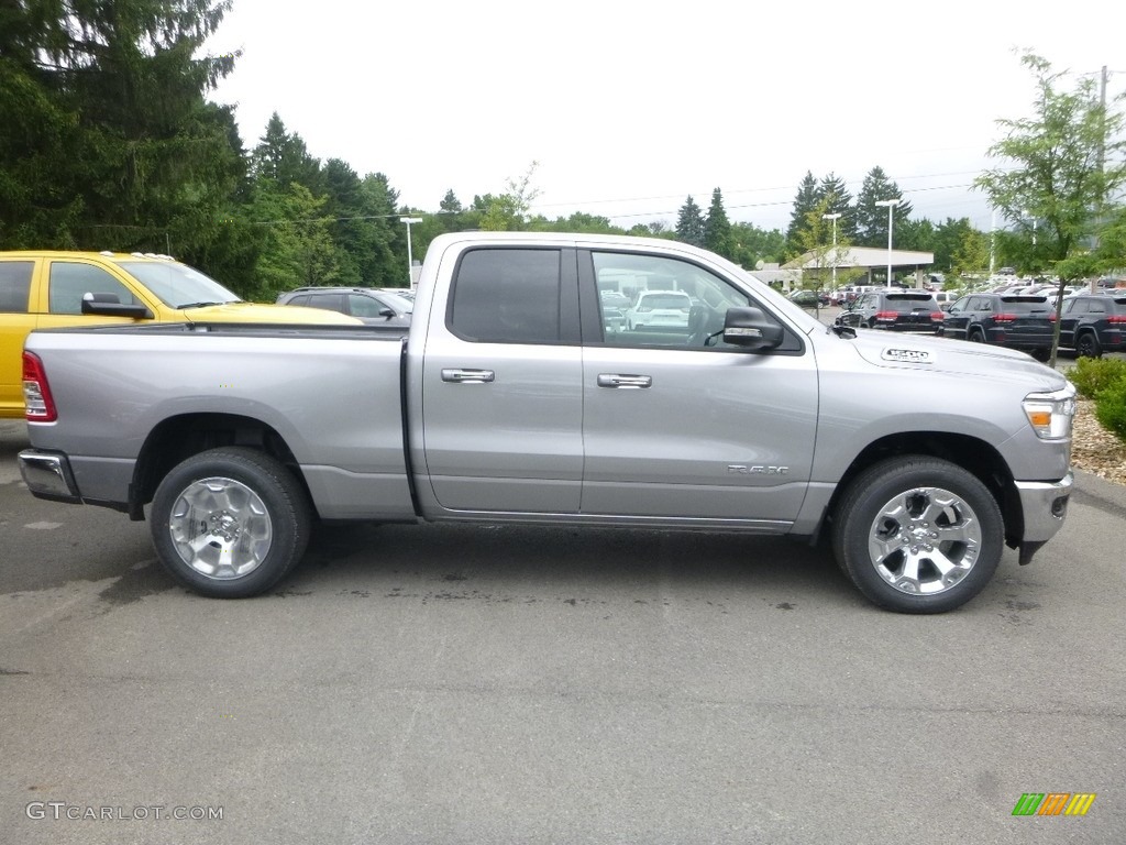 2019 1500 Big Horn Quad Cab 4x4 - Billett Silver Metallic / Black/Diesel Gray photo #6