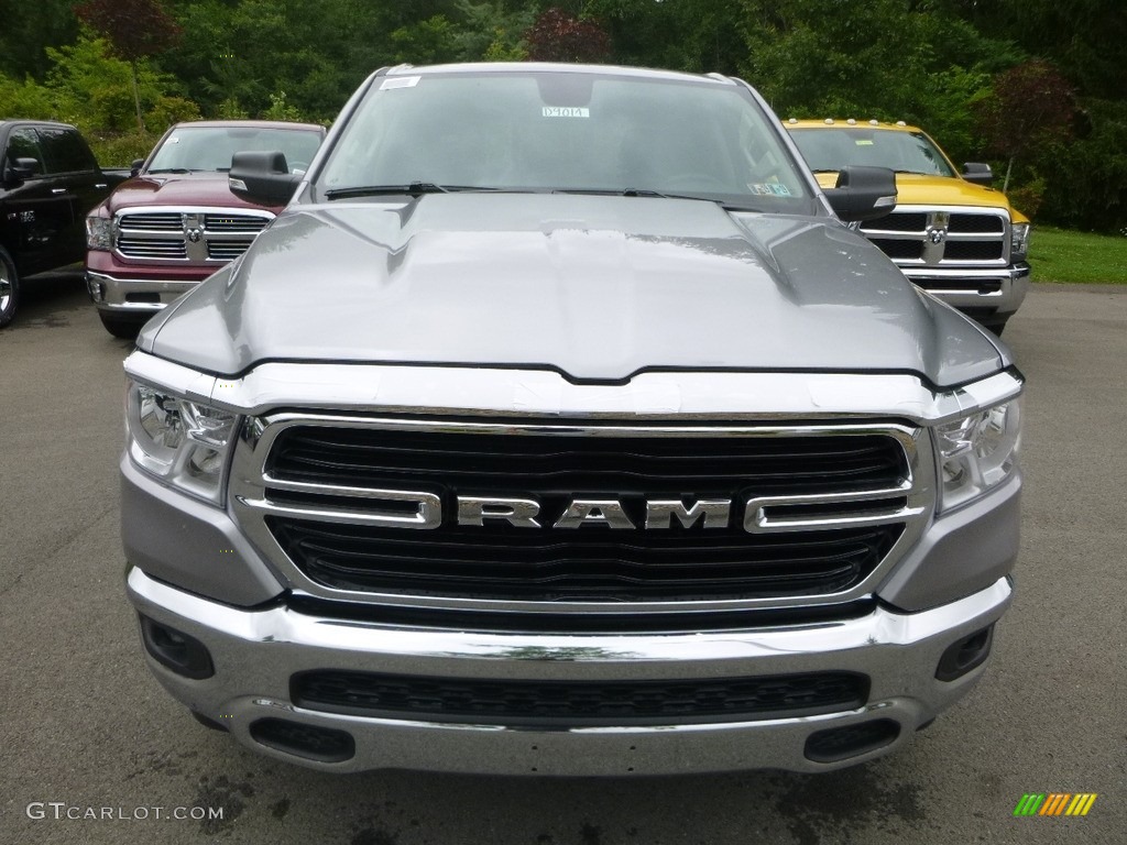 2019 1500 Big Horn Quad Cab 4x4 - Billett Silver Metallic / Black/Diesel Gray photo #8