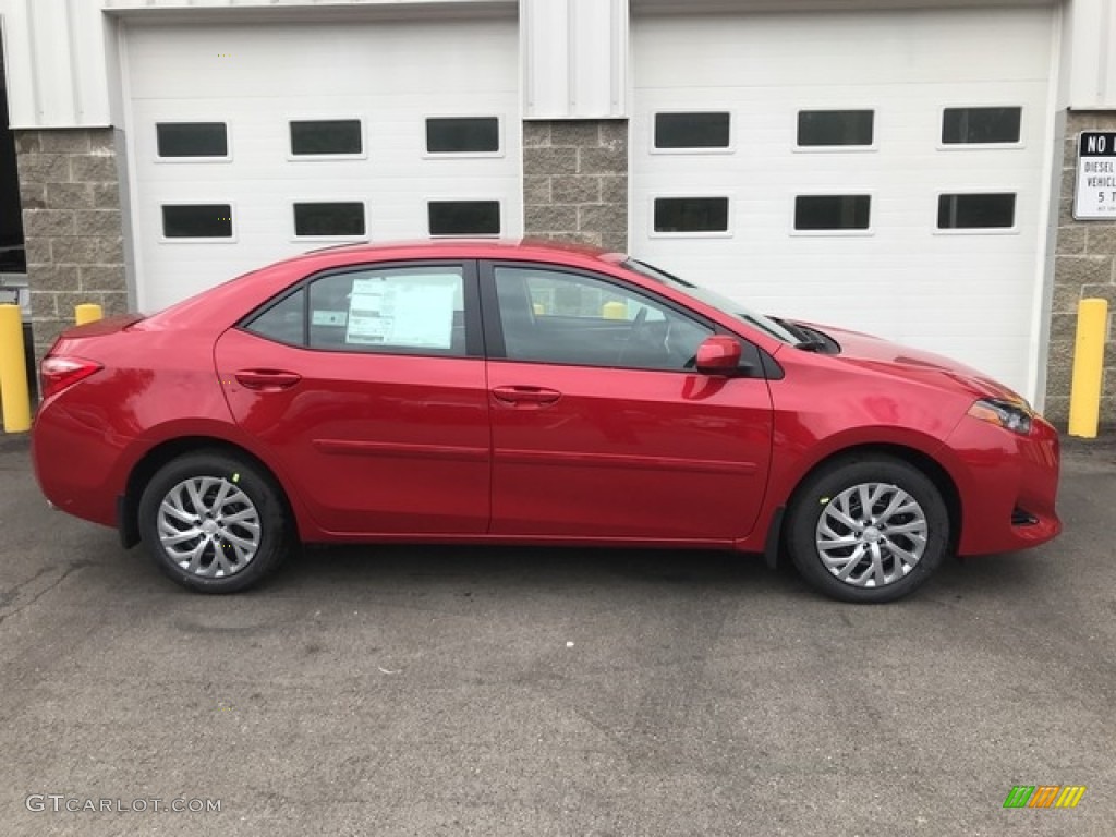 Barcelona Red Metallic 2019 Toyota Corolla LE Exterior Photo #127988582