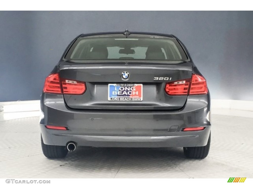 2015 3 Series 320i Sedan - Mineral Grey Metallic / Black photo #3