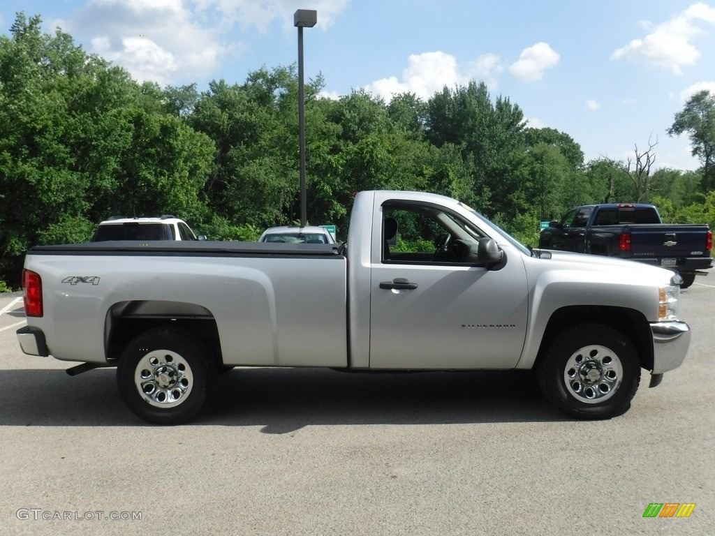 2012 Silverado 1500 LS Regular Cab 4x4 - Silver Ice Metallic / Dark Titanium photo #8