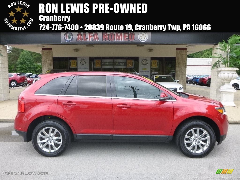 2012 Edge Limited AWD - Red Candy Metallic / Charcoal Black photo #1