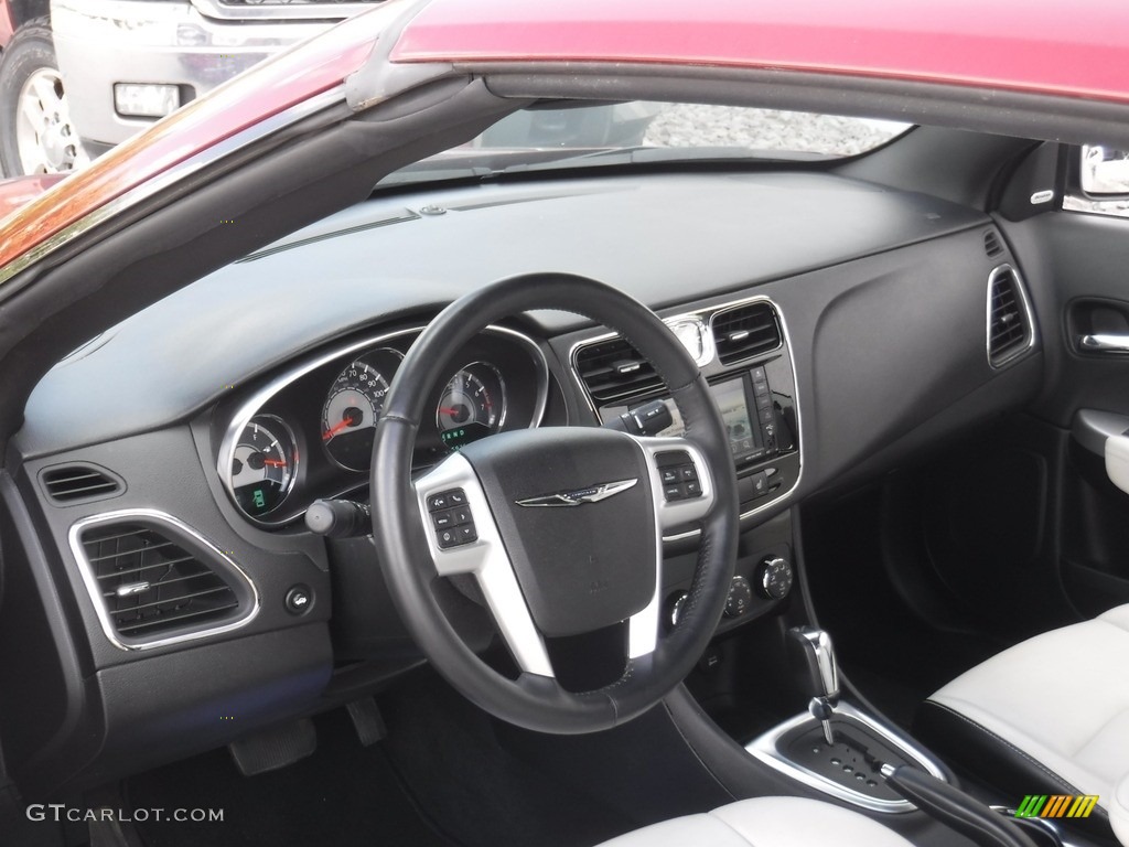 2012 200 Limited Convertible - Deep Cherry Red Crystal Pearl Coat / Black/Light Frost photo #19