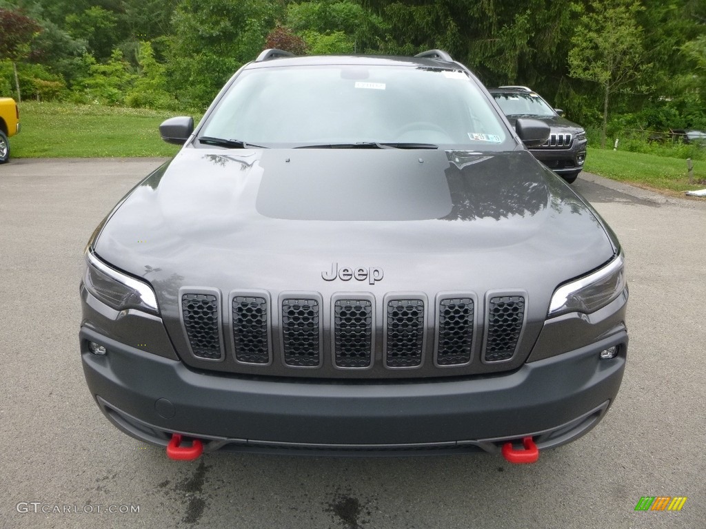 Granite Crystal Metallic 2019 Jeep Cherokee Trailhawk 4x4 Exterior Photo #127994813