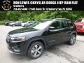 2019 Diamond Black Crystal Pearl Jeep Cherokee Limited 4x4  photo #1