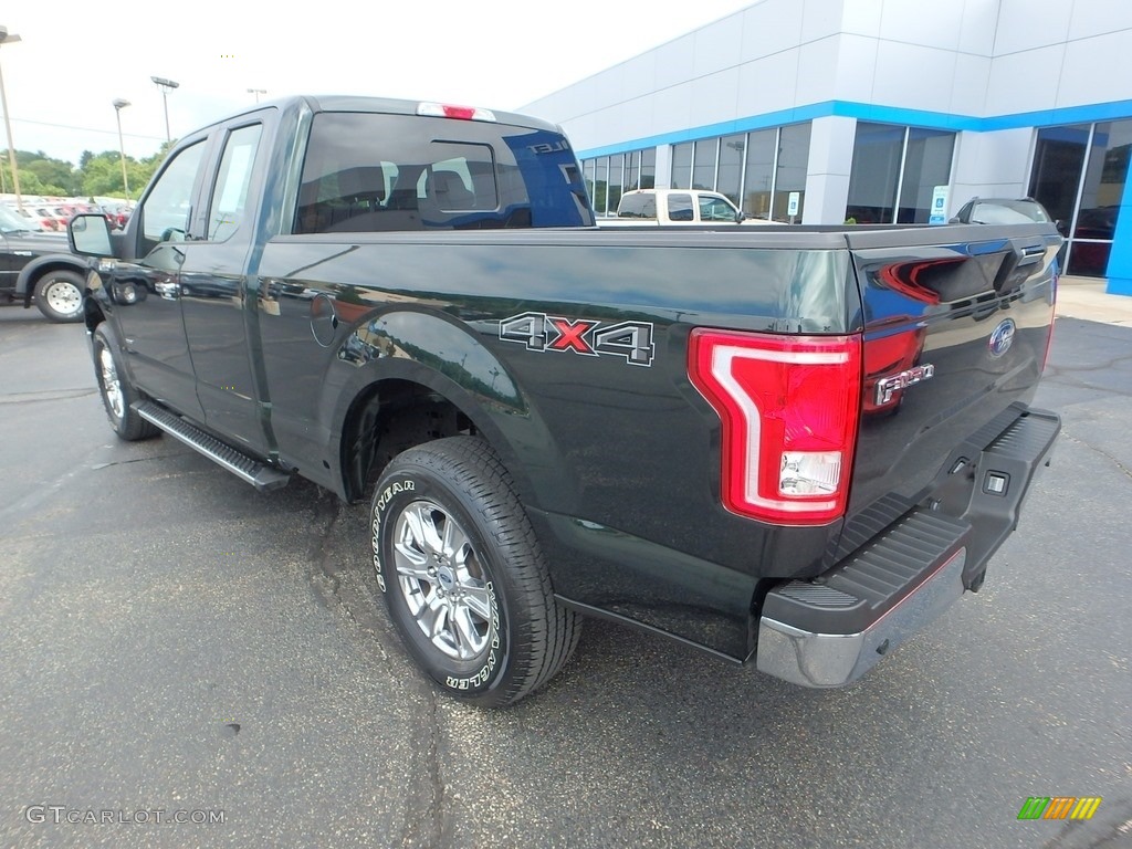 2016 F150 XLT SuperCab 4x4 - Green Gem / Medium Earth Gray photo #4