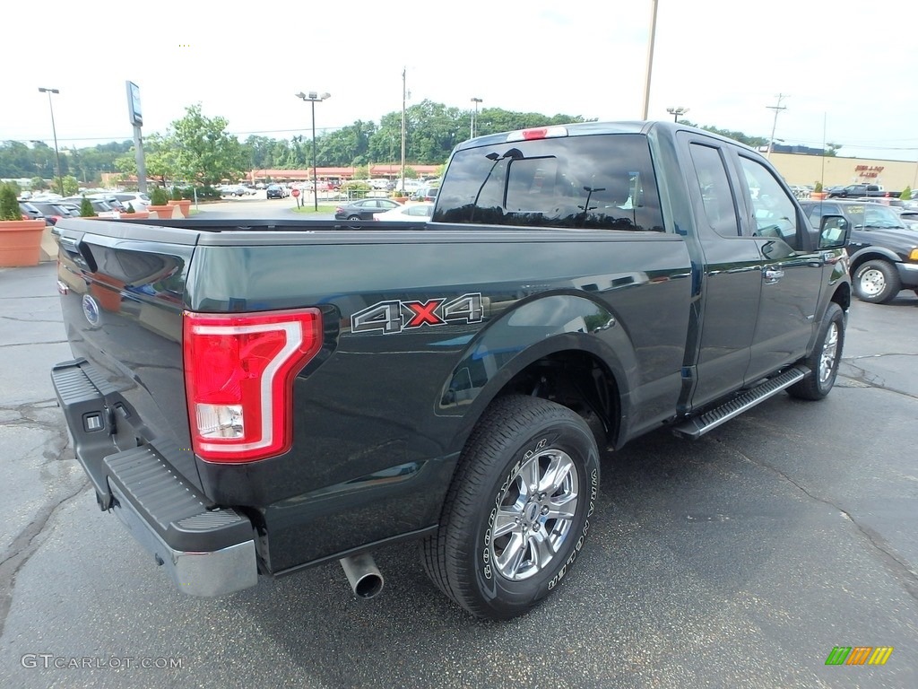 2016 F150 XLT SuperCab 4x4 - Green Gem / Medium Earth Gray photo #8