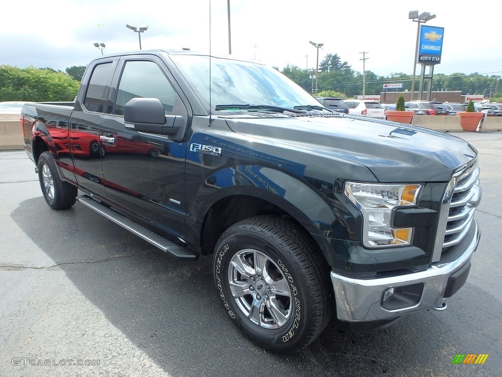 2016 F150 XLT SuperCab 4x4 - Green Gem / Medium Earth Gray photo #10