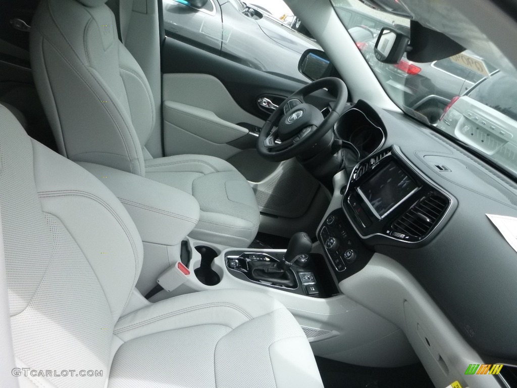 Black/Ski Grey Interior 2019 Jeep Cherokee Limited 4x4 Photo #127996280