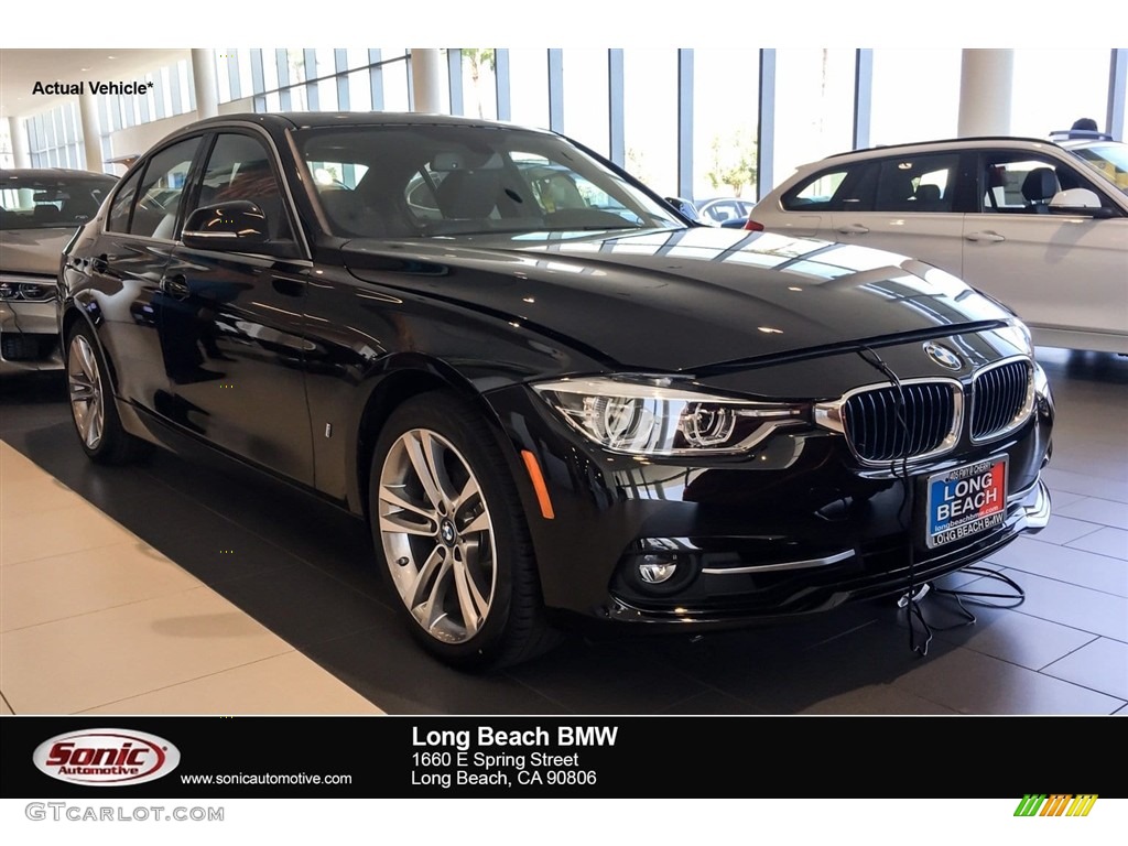 2018 3 Series 330e iPerformance Sedan - Jet Black / Black photo #1