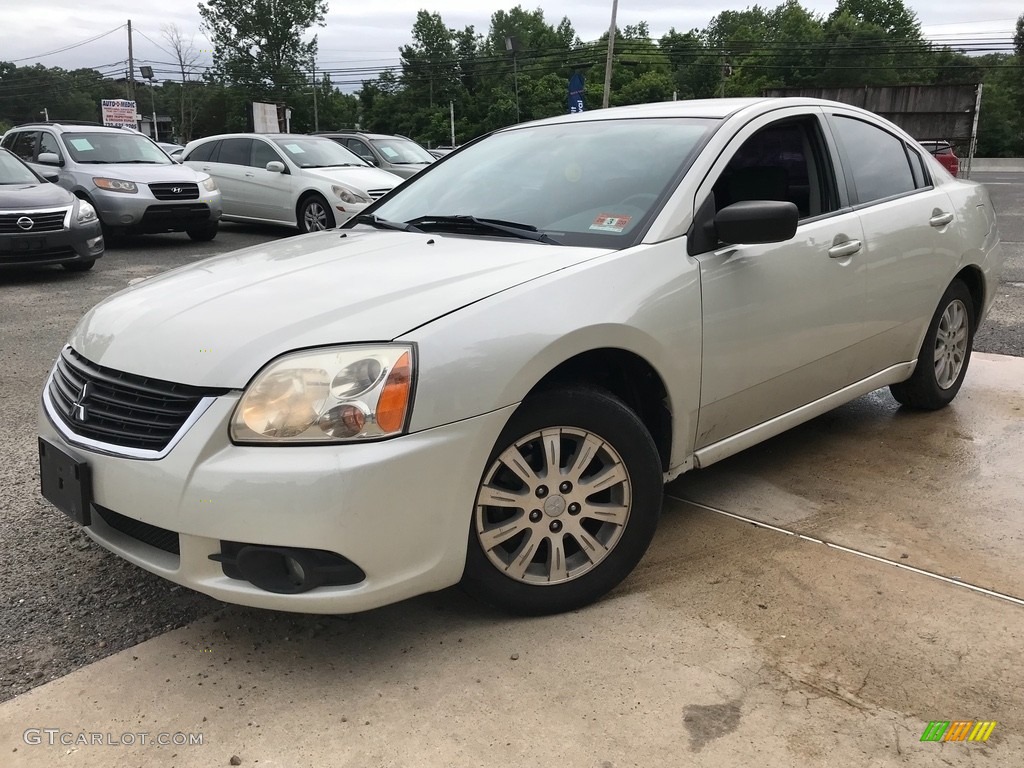2009 Galant ES - Dover White Pearl / Beige photo #1