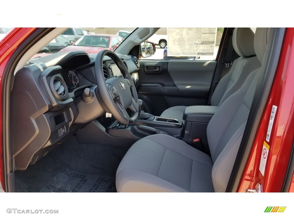 Cement Gray Interior 2018 Toyota Tacoma SR Access Cab Photo #128001325